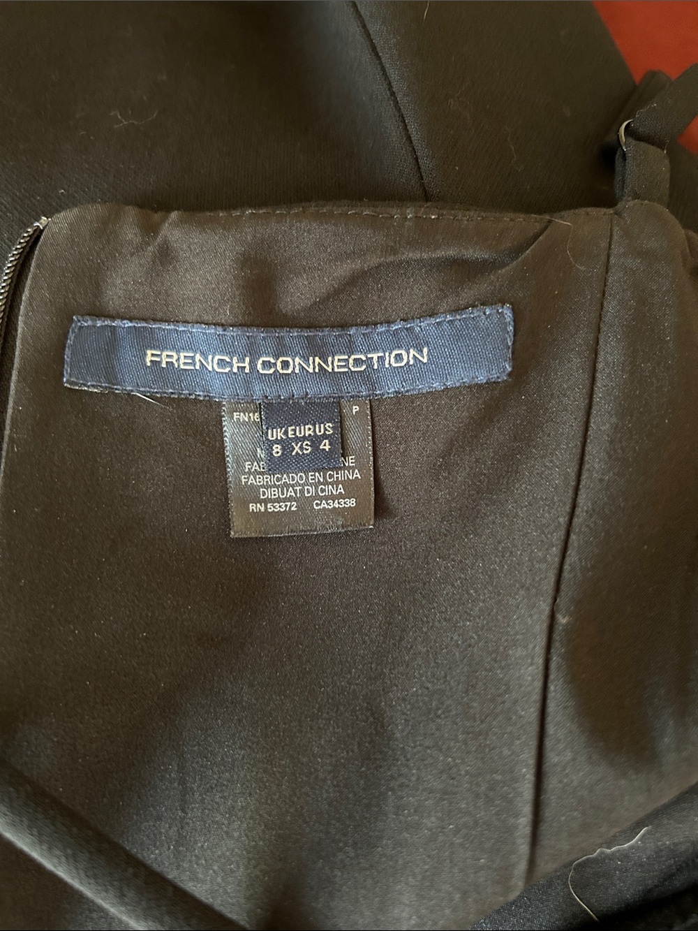 French Connection Black Wide-Leg Spaghetti Strap Jumpsuit size XS - Picture 9 of 10